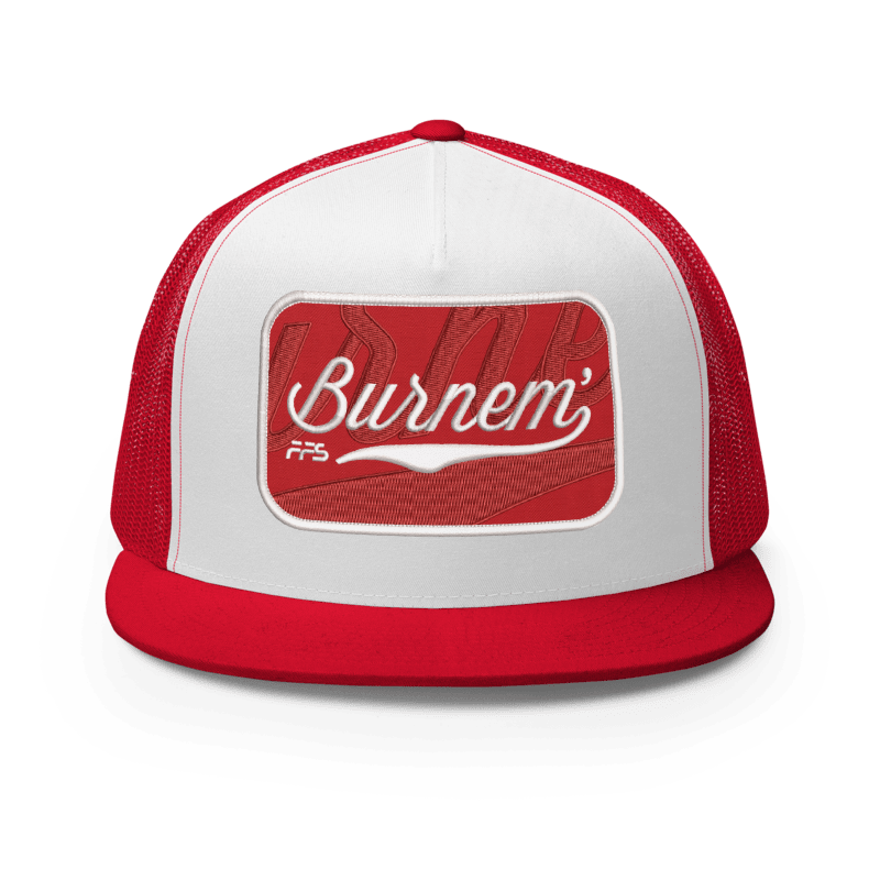 Burnem - Red & White Snapback