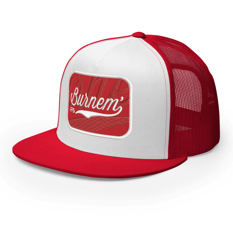 Burnem - Red & White Snapback