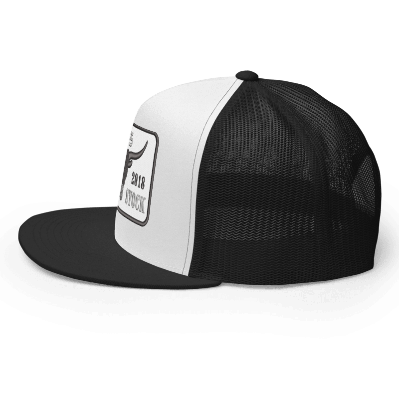 Cowboy Snapback - White & Black