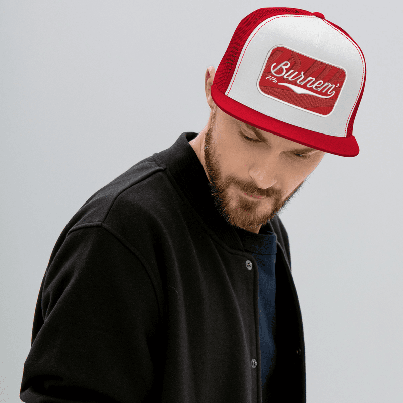 Burnem - Red & White Snapback