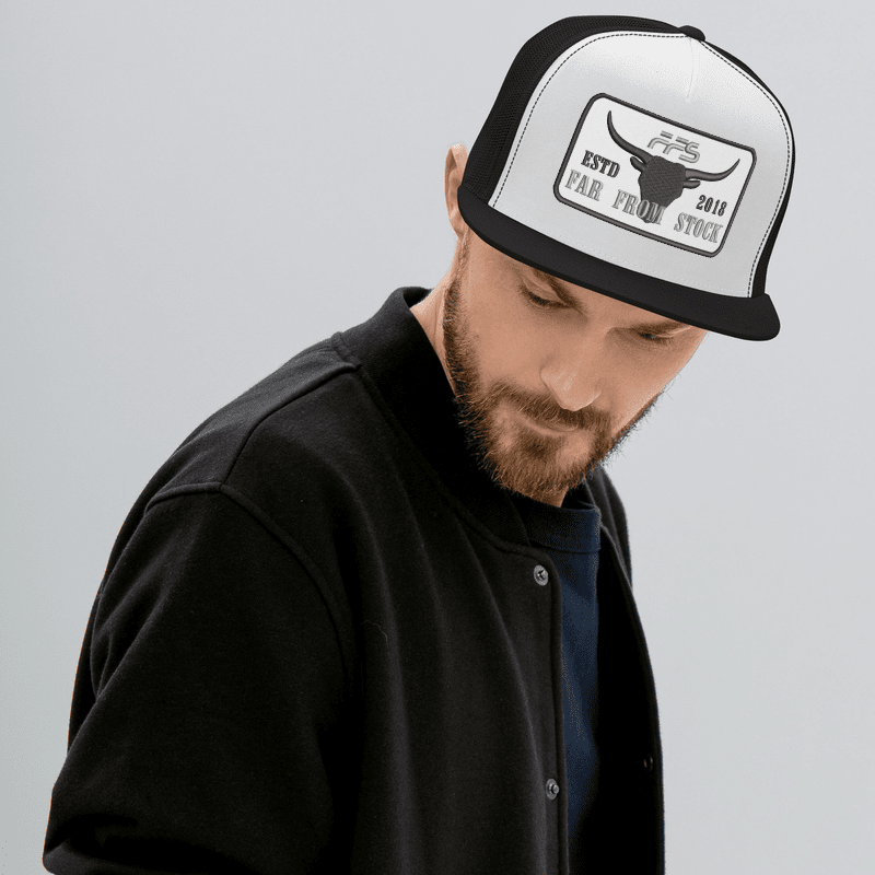 Cowboy Snapback - White & Black