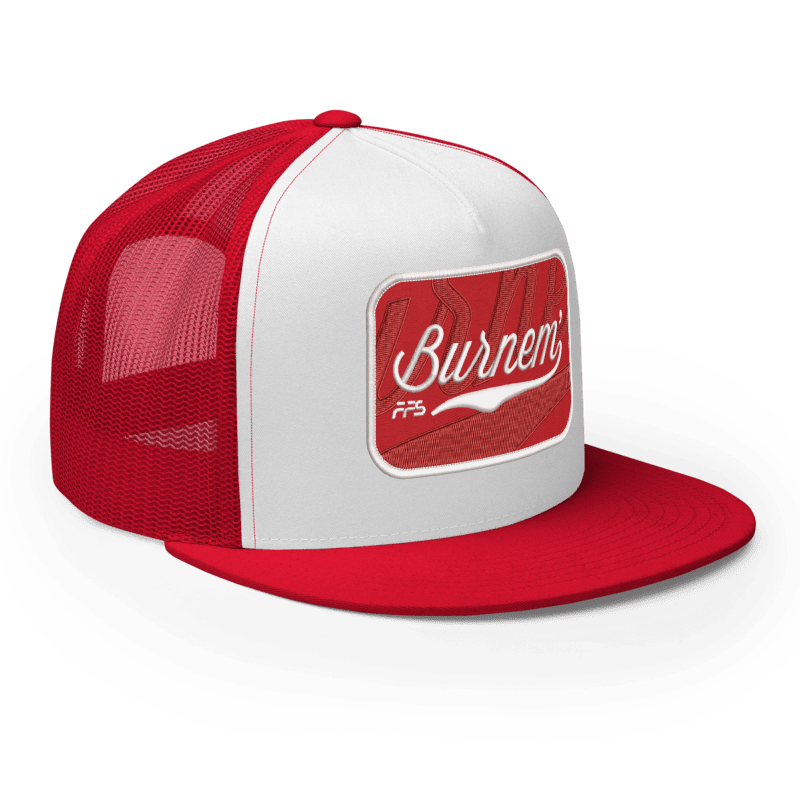 Burnem - Red & White Snapback