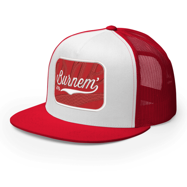 Burnem - Red & White Snapback