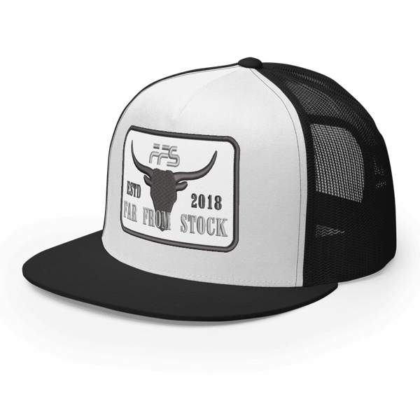 Cowboy Snapback - White & Black