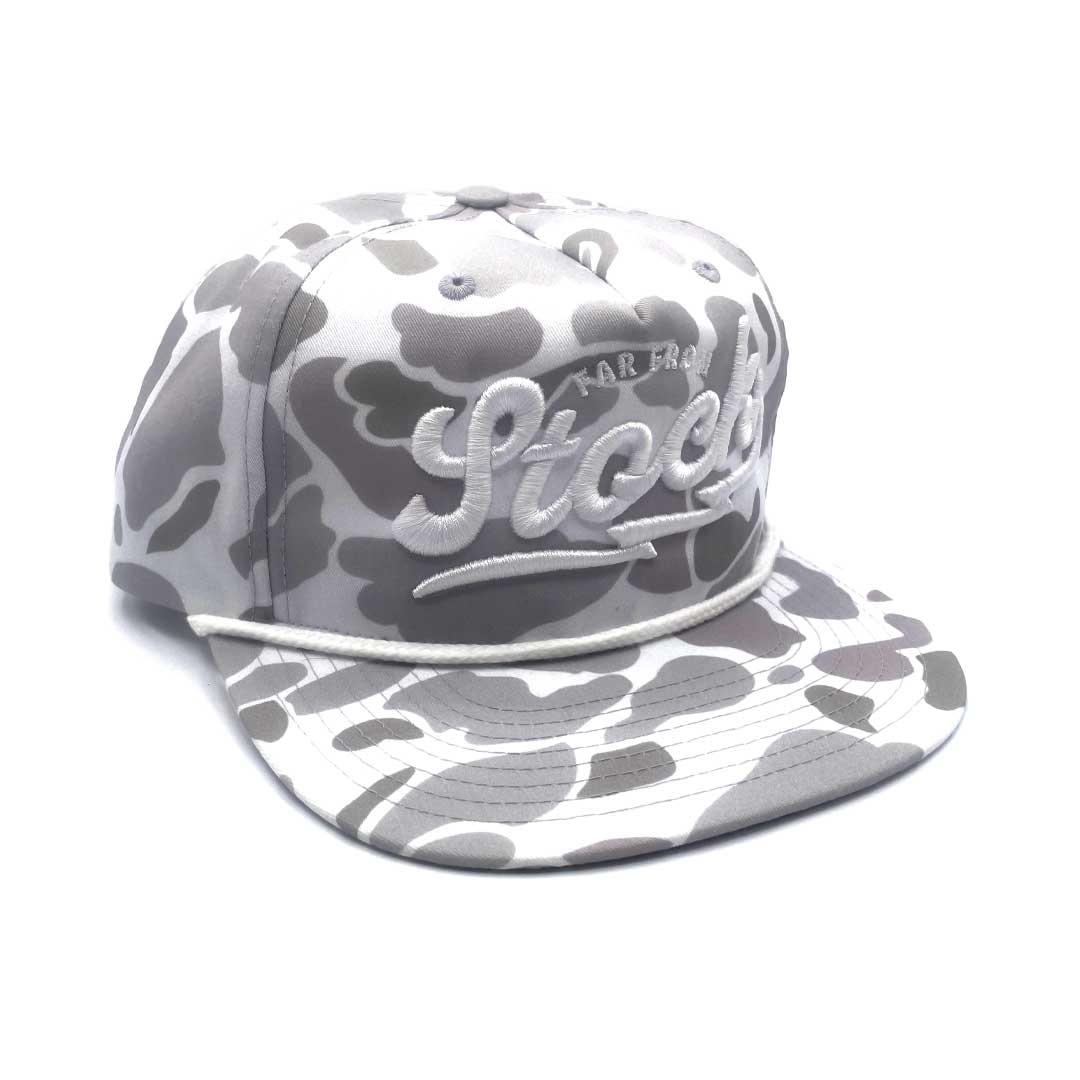 WHITE GREY DUCK CAMO - SNAPBACK