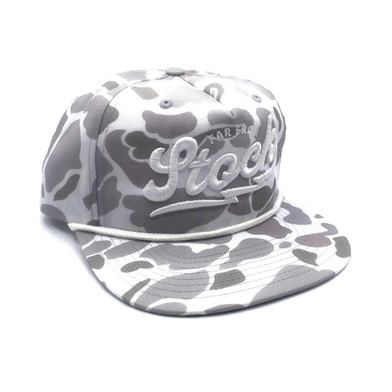 WHITE GREY DUCK CAMO - SNAPBACK