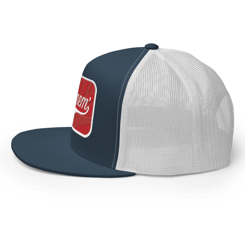 Burnem - Navy & White Snapback