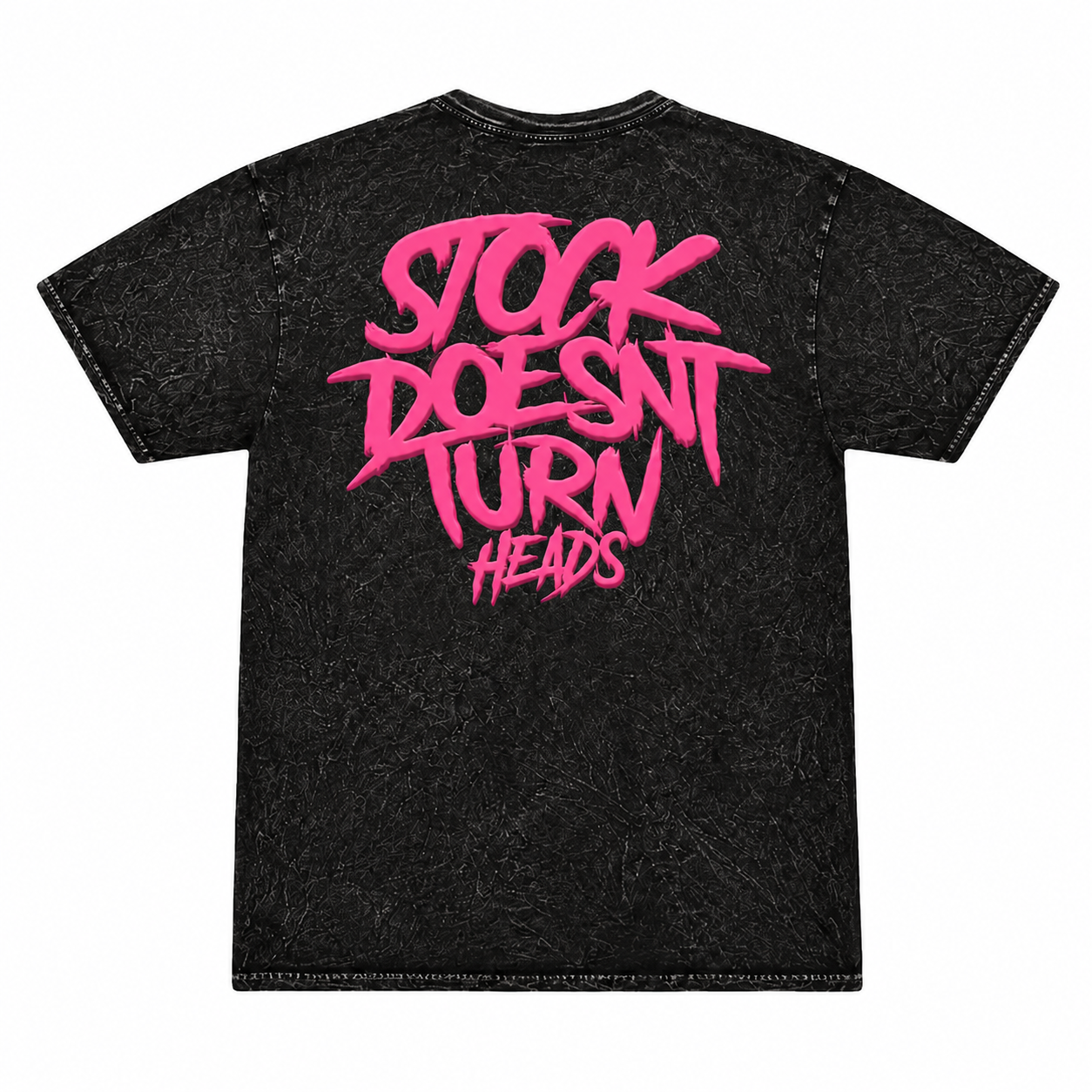 PUFF PRINT - TURN HEADS - BLACK WASHED OUT