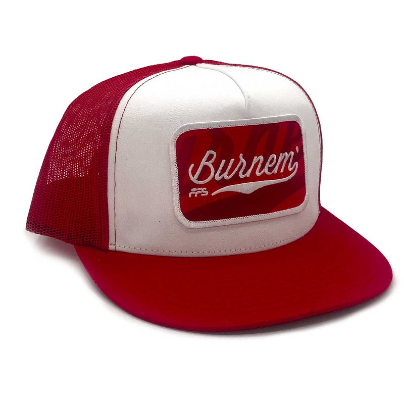 Burnem - Red & White Snapback